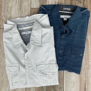 Bundle of Pd & c Stretch button down short sleeve shirts